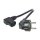 EFB Netzkabel Schutzkontakt 90°-C13 90°,sw,3.0m,3x1.00mm
