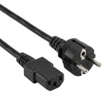 EFB Netzleitung Netzkabel Schutzkontakt 90Grad auf C13...