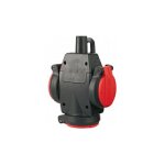ABL 1173543 Dreifach-SCHUKO-Kupplung ULTRA mit Klappdeckeln
