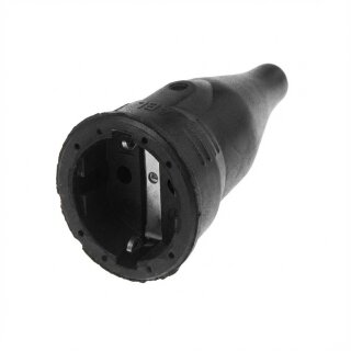 ABL 100000048 Original Kupplung. SCHUKO. Gummi (TPE). schwarz. IP20. Typ 1566