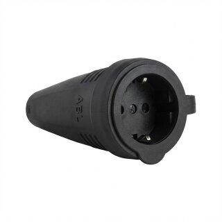 ABL 100000049 Original Kupplung. SCHUKO. Gummi (TPE). schwarz. Manschette. IP44.