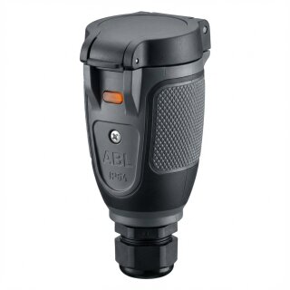 ABL 100000105 Professional Kupplung. SCHUKO. Elamid-2K. schwarz. sv. IP54. Typ 1