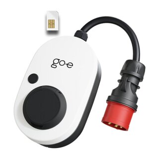 go-e Charger Gemini flex 2.0, 22 kW (32A 3-phasig) (wei/schwarz, mobile Ladestation, 4G/LTE)