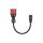 go-e Adapter fr Gemini flex 11 kW, CEE rot Drehstrom 16A > Haushaltssteckdose (schwarz, 30cm)