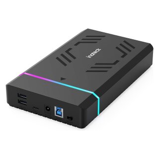 Inateck Festplattengeh.RGB 3.5" USB 3.0 2.5/3.5" SATA H/SSD