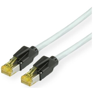 KERPEN Patchkabel Cat.6A (Class EA) S/F, MegaLine F6-90, HiRose TM31, LS0H, grau, 20 m