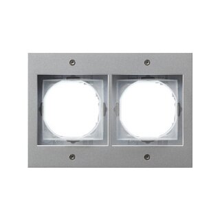 GIRA 021265 Rahmen 2f Farbe alu TX44 (WG UP)