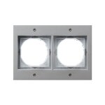 GIRA 021265 Rahmen 2f Farbe alu TX44 (WG UP)