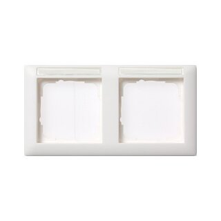 GIRA 109203 Rahmen 2f BSF reinweiß Standard 55 waagerecht