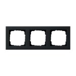 GIRA 021309 Abdeckrahmen 3f Gira E2 Schwarz