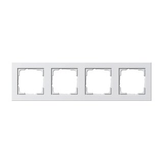 GIRA 021422 Rahmen 4f reinweiß matt E2 4-fach E2