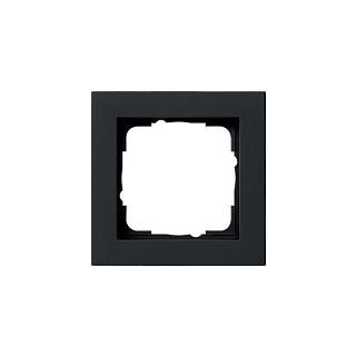 GIRA 021109 Abdeckrahmen 1fach E2 Schwarz matt