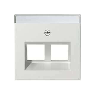 GIRA 264003 Abdeckung BSF Modular Jack 30° 2fach System 55 Reinweiß