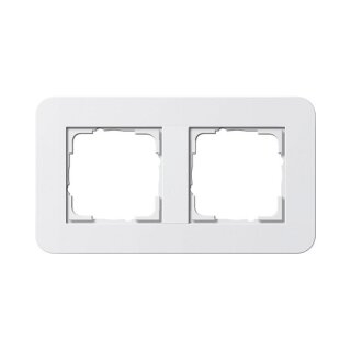 GIRA 0212410 Abdeckrahmen 2f E3 Reinweiß/Reinweiß