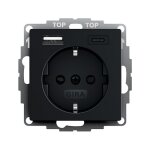GIRA 2459005 SCHUKO SH USB-Spannungsvers. 2f Typ A/C...