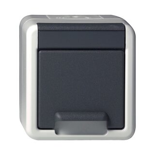 GIRA 444030 SCHUKO KD WG AP Grau