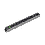 BACHMANN Handwerkerleiste 9x Schutzkontakt Schalter 2m