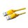 DTWYLER Patchkabel Cat.6 (Class E) S/FTP, CU 7702 flex LSOH, Hirose TM21, gelb, 3 m