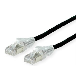 DTWYLER Patchkabel Cat.6A (Class EA) S/FTP, CU 7702 flex LSOH, AMP v2, schwarz, 2 m