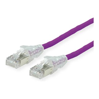 DTWYLER Patchkabel Cat.6A (Class EA) S/FTP, CU 7702 flex LSOH, AMP v2, violett, 2 m