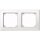 MERTEN 2-fach Steckdosenrahmen weiß 15.2 x 8.1 cm
