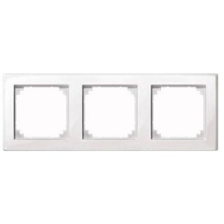 MERTEN 3-fach Steckdosenrahmen weiß 22.3 x 8.1 cm