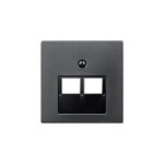 MERTEN 298014 Zentralplatte 2xUAE-Einsatz anth SYSTEM M