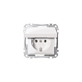 MERTEN MEG2311-0319 SCHUKO-Steckdose mit Klappdeckel polarweiß
