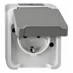 MERTEN MEG2301-8029 SCHUKO-Steckdose. lichtgrau. AQUASTAR