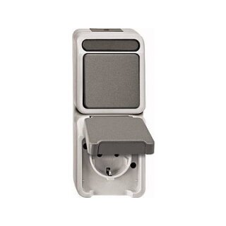 MERTEN MEG3495-8029 Kombination Schuko-Wechselschalter