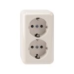 MERTEN MEG2421-8719 AP-Doppel-Schuko-Steckdose....
