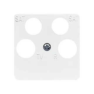 BUSCH JAEGER BJ 1743/10-04-214 Abdeckung f.4-fach- Antennensteckdosen (Ankaro) alpinweiß
