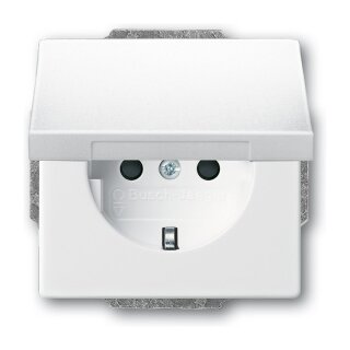 BUSCH JAEGER BJ 20 EUK-84 Steckdose m.Klappdeckel future linear studioweiß