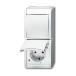 BUSCH JAEGER BJ 2601/6/20EW-54 Kombi Steckdose/...