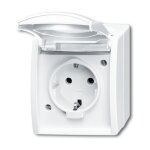 BUSCH JAEGER BJ 20EW-54 Steckdose m.Klappdeckel ocean...