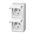 BUSCH JAEGER BJ 20-02EW-54 Steckdose m.Klappdeckel...