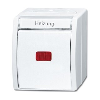 BUSCH JAEGER BJ 2601/6SKWNH-54 Heizung-Notschalter ocean IP44 alpinweiß