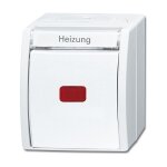 BUSCH JAEGER BJ 2601/6SKWNH-54 Heizung-Notschalter ocean...