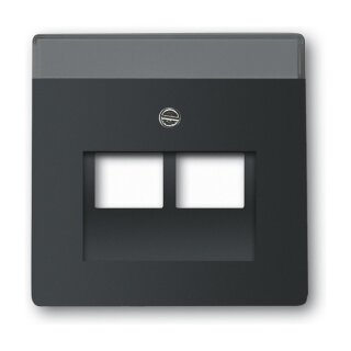 BUSCH JAEGER BJ 1803-02-885 Abdeck.f.UAE-Anschluss- Dosen 2f future linear schwarz