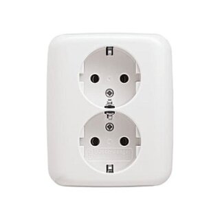BUSCH JAEGER BJ 202 EUJ-214 202 EUJ-214 SCHUKO Doppelsteckdose