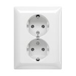 BUSCH JAEGER BJ 202 EUJ-914 SCHUKO® Doppelsteckdose....