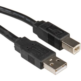 ROLINE USB 2.0 Kabel Typ A-B schwarz 3m