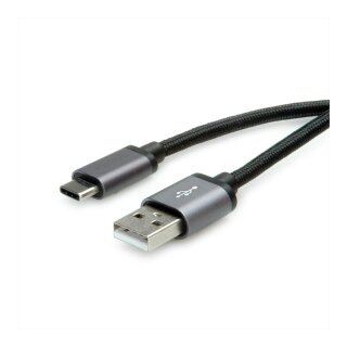 ROLINE USB2.0 KABEL C-A SLBR-SW 0 8M
