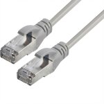 Patchkabel RJ45, CAT6A 500Mhz, 1,0m, grau, S-STP(S/FTP),...