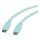 ROLINE USB 2.0 Kabel, Typ C-C, ST/ST, Silikon, 60W, grn, 1 m