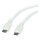 ROLINE USB 2.0 Kabel, Typ C-C, ST/ST, Silikon, 60W, wei, 1 m