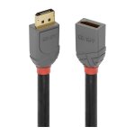 LINDY DisplayPort 1.4 Verlängerungskabel 3m, Anthra...