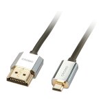 LINDY HDMI High Speed Kabel an Micro HDMI CROMO Slim 2m
