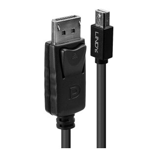 LINDY Mini-DisplayPort an Displayport Kabel schwarz 3m