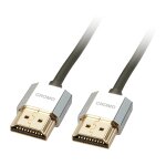 LINDY HDMI High Speed A/A Kabel Slim CROMO 1m Ethernet